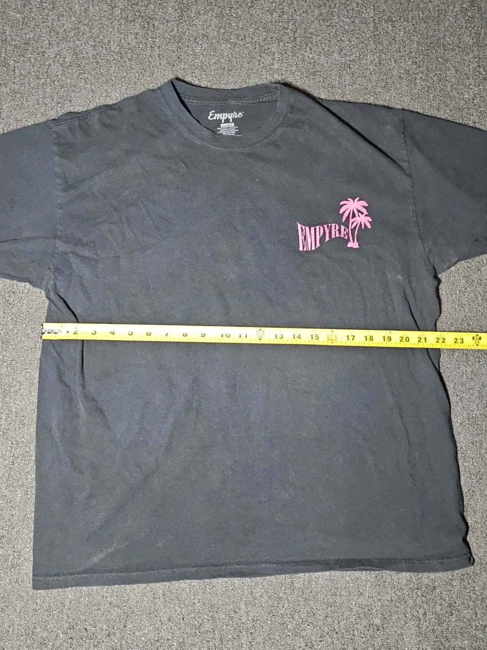 Empyre Black Graphic Palm Logo Tee - Men's Casual Shirt Size XL - Picture 7 of 9